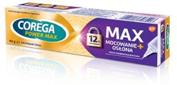 COREGA Power Max Mocowanie + Osłona - krem