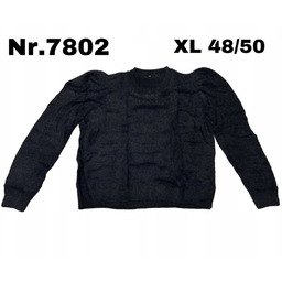 Czarny sweter damski rozmiar XL (EU:48/50) nr.7802