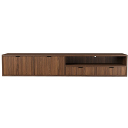 Szafka Wisząca RTV Edison Brown Warmia Walnut 200