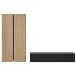 Meblościanka SLIM II Oak Primavera/Black