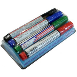 Markery do tablic suchościeralnych, 4 kolory