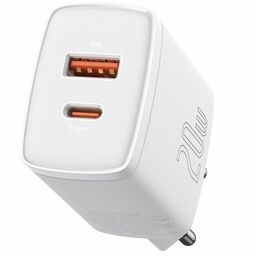 Baseus Ładowarka sieciowa Quick Charger USB-A, USB-C QC