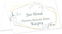 Winietki personalizowane składane na I Komunię Świętą -