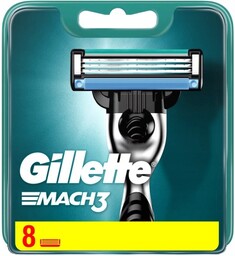 Gillette, Mach3 Gillette, Wkłady Nożyki Ostrza 8 Szt,