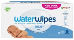 WaterWipes Chusteczki nawilżane dla dzieci, 9 x 60