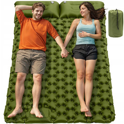 Materac Dmuchany Podwójny Samopompujący Karimata Turystyczna 200X130 CM