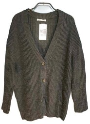 PULL&BEAR Sweter Damski Gruby Na 3 Guziki Kardigan