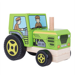 Bigjigs Toys, pojazd z klocków Traktor
