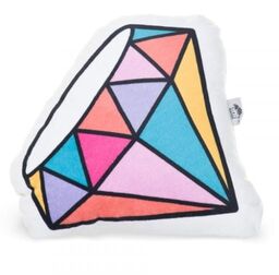 Poduszka dla dziecka, Tęczowy Diament, 33x38 cm