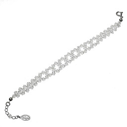 Bransoletka z Swarovski Elements rodowana