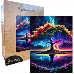 Drewniane Puzzle Edukacyjne A3 Magiczne Drzewo Dzieci