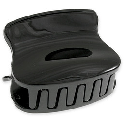 MAŁA BŁYSZCZĄCA KLAMERKA DO WŁOSÓW kolor czarny styl