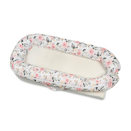 Babymatex Gniazdko niemowlęce róże 09 DeLux kokon materacyk