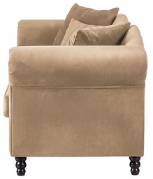 Sofa 3-osobowa tapicerowana beżowa Gryf