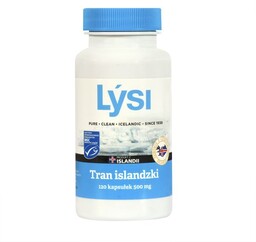 LYSI Tran islandzki 500mg suplement diety 120 kapsułek