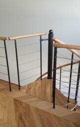 Balustrada metalowa do schodów kręconych DUDA model Venecja