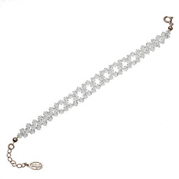 Bransoletka z Swarovski Elements złocenie różowe