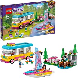 LEGO 41681 Friends, Leśny mikrobus kempingowy i żaglówka