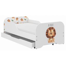 Łóżko dziecięce MIKI 160x80 LEW SAFARI