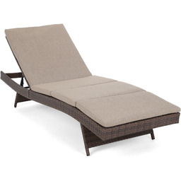 Leżak ogrodowy technorattanowy Bora Bora Brown Mat /