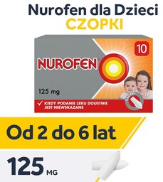 NUROFEN 125mg - 10 czopków
