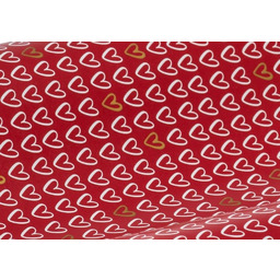 PAPIER PAKOWY OZDOBNY ''SERCA'' 70CM/25M