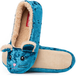 Kapcie damskie zwierzaki baletki w postaci myszki miękka