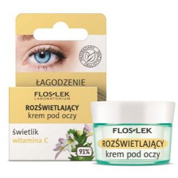 FLOS-LEK Rozświetlający krem pod oczy ze świetlikiem