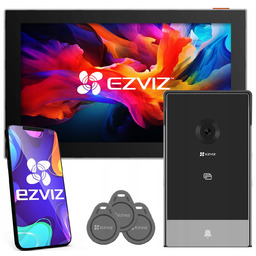 Wideodomofon Ip Ezviz 2-ŻYŁOWY Aplikacja Furtka Brama Czytnik