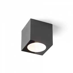 SENZA SQ lampa sufitowa antracyt szkło przezroczyste 230V