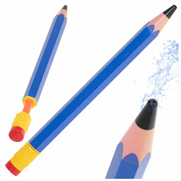 Sikawka plastikowa na wodę w kształcie ołówka niebieska