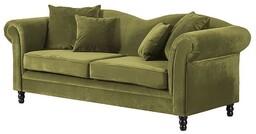 Sofa 3-osobowa tapicerowana zielona Gryf