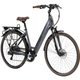 LOMBARDO Rower elektryczny Trastevere U17 28 cali Szaro-czarny