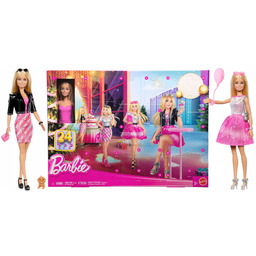 Kalendarz adwentowy lalka Barbie Mattel 24 niespodzianki modowy