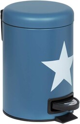 Wenko 23535100 kosz na śmieci, niebieski, 17 x