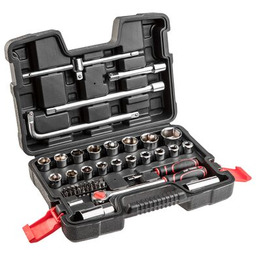 Klucze nasadowe 1/4", 1/2" zestaw 47 sztuk Top