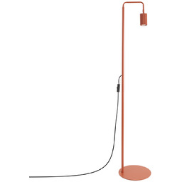 Lampa podłogowa aluminiowa ochra czerwona 118cm z serii
