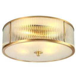 Brass Ionic - plafon kryształowy 45cm złoty