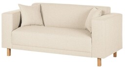 Sofa 2-osobowa tapicerowana beżowa Sampras