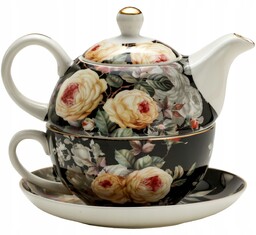 Czajniczek kwiaty dzbanek róże Filiżanka Tea for one
