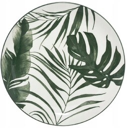 Komplet Talerzy Obiadowych Talerz Liście Monstera