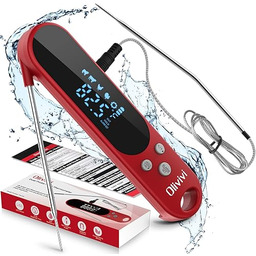 Cyfrowy termometr do mięsa IPX4, wodoszczelny, magnetyczny tył,