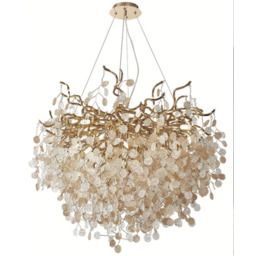 Moneytree 60 - nowoczesny żyrandol kryształowy 60cm złoty
