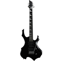 MUSICMATE Gitara elektryczna MM-G170 Odyssey Czarny Akcesorium za