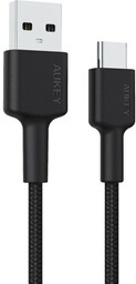 Aukey Kabel nylonowy USB-A do USB-C 2.0, QC,