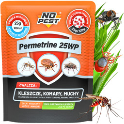 Permetryna 25% na kleszcze, komary, muchy, pluskwy Permetrine