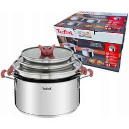 Garnki Zestaw Tefal Optispace 5,1L Inox Indukcja