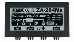 Zwrotnica antenowa ZA-204MS FM/6-12/21-60/75