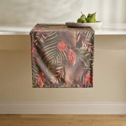 Bieżnik Drukowany Tropini 40x180 cm z motywem tropikalnym