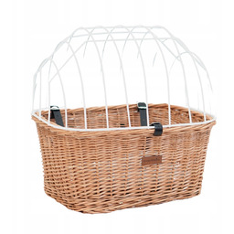 Kosz Na Rower Z Wikliny Do Przewozu Psa